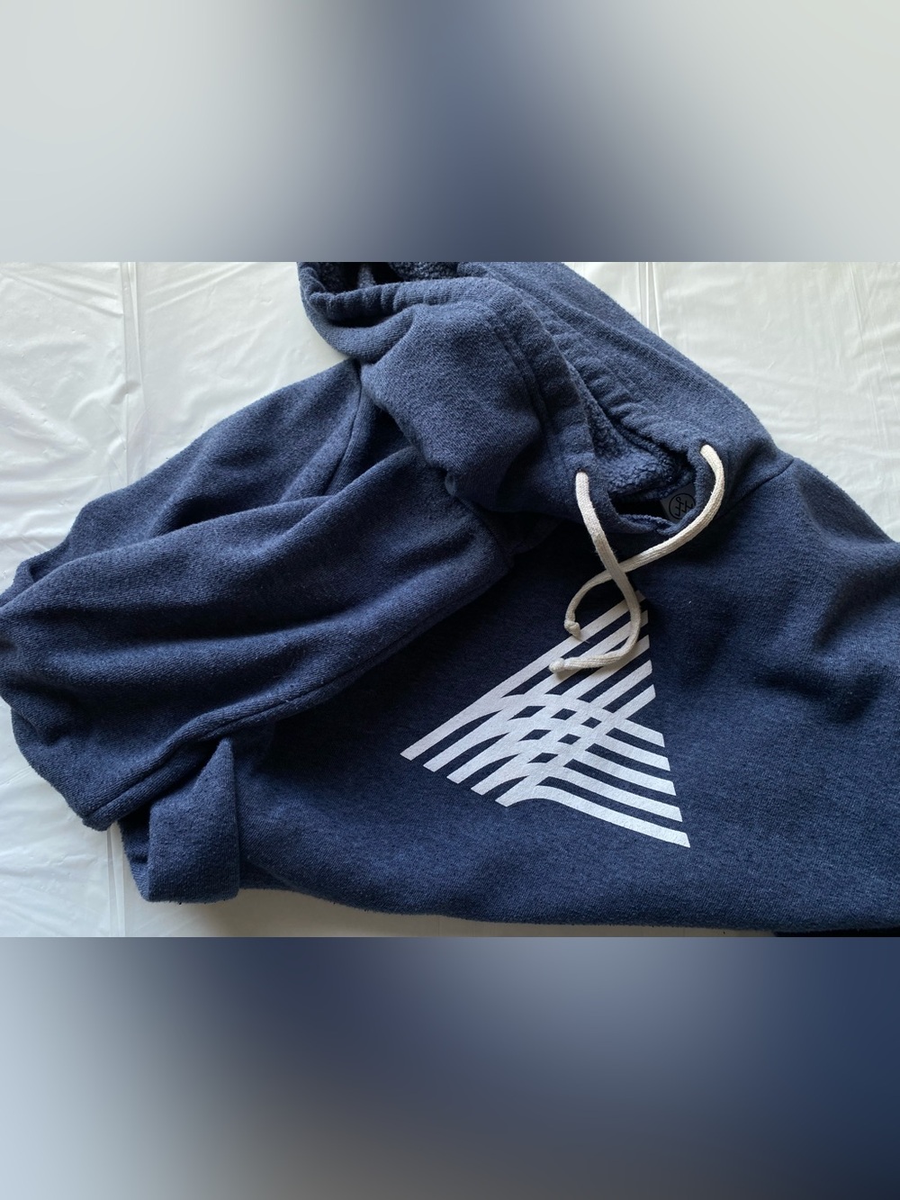 Alternative Apparel Alternative Earth Geometric Triangle Hoodie Blue Men Large L